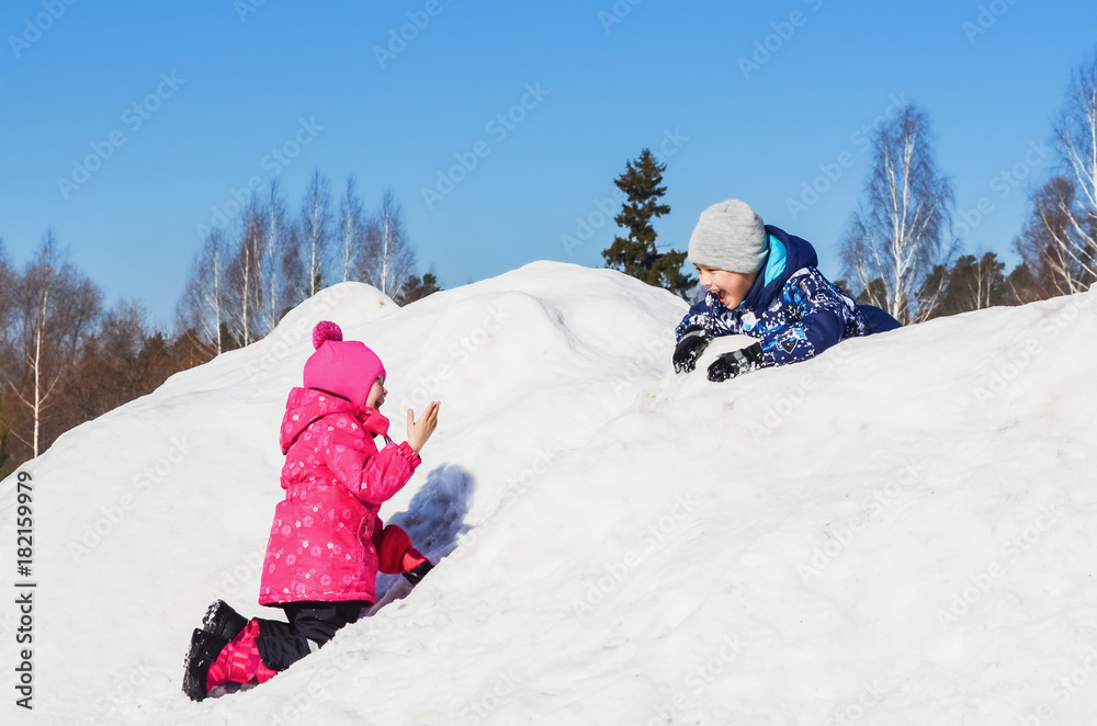 Winter fun children