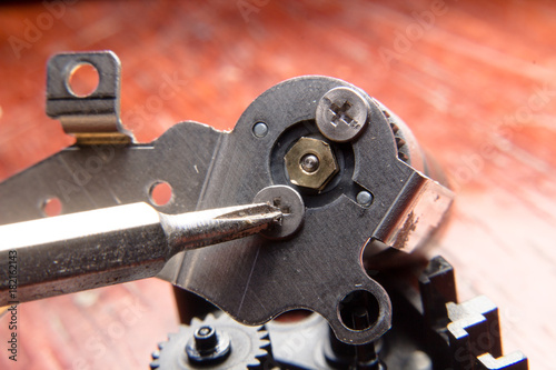 Engine Repair and tiny tiny screwdriver.