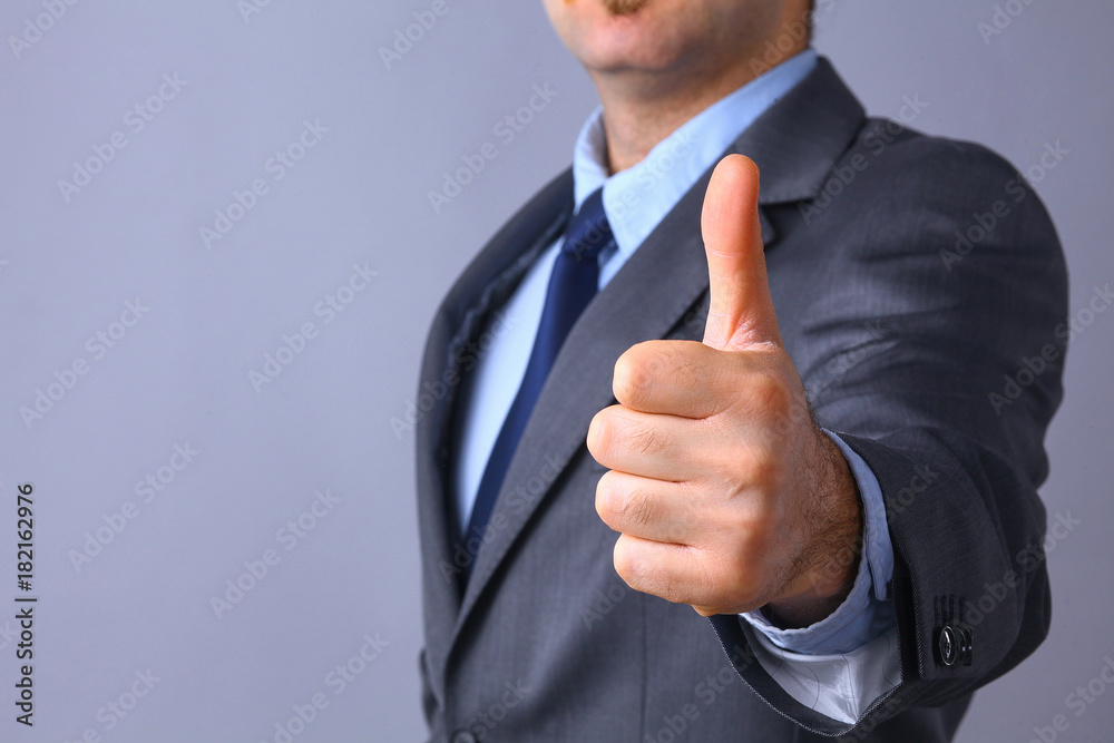 Picture of man hands showing ok sign Picture of man hands showing ok sign