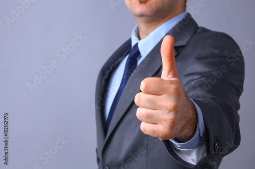 Picture of man hands showing ok sign