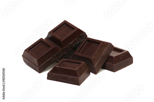  chocolate bar isolated on white