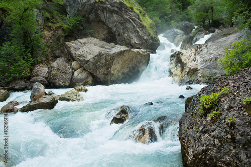 The waterfall of lovers in the forests of Abkhazia.