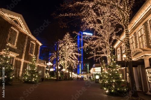 Christmas lights in Amusement Park Liseberg, Gothenbur, Sweden