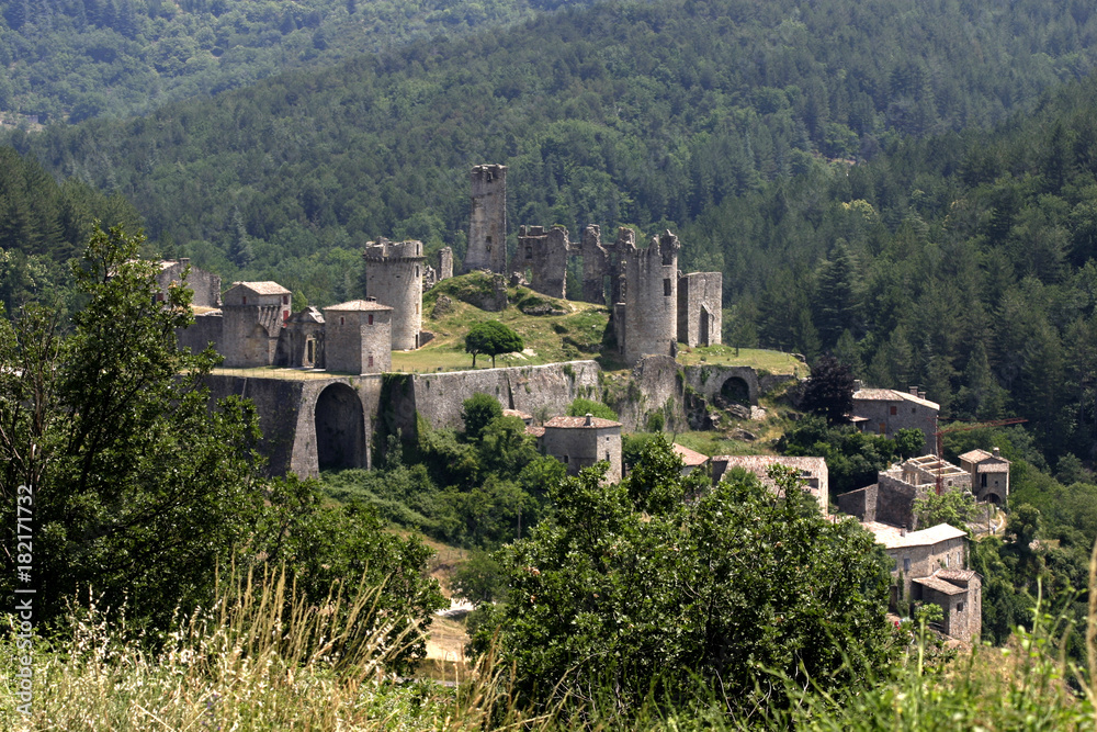 castle on hillside