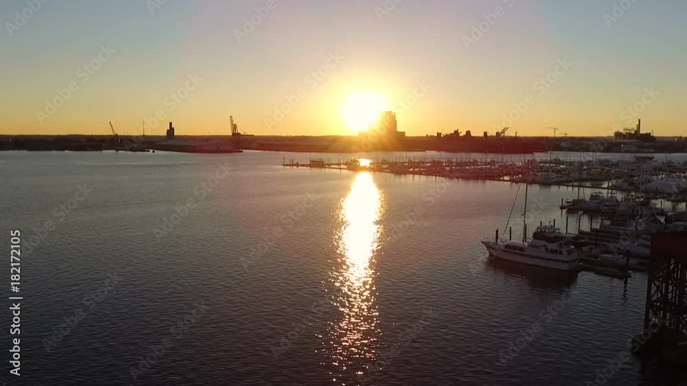 Aerial View of Baltimore Sunset from Canton Aerial View of Baltimore Sunset from Canton