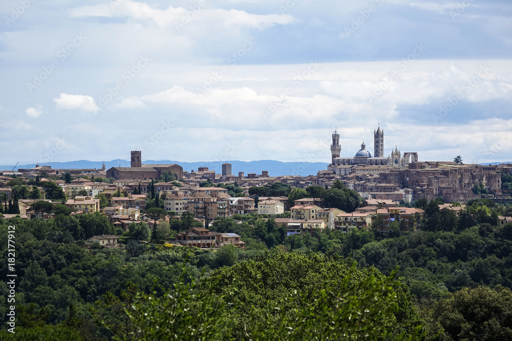 Italy, cityscape of Siena