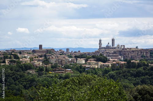 Italy, cityscape of Siena