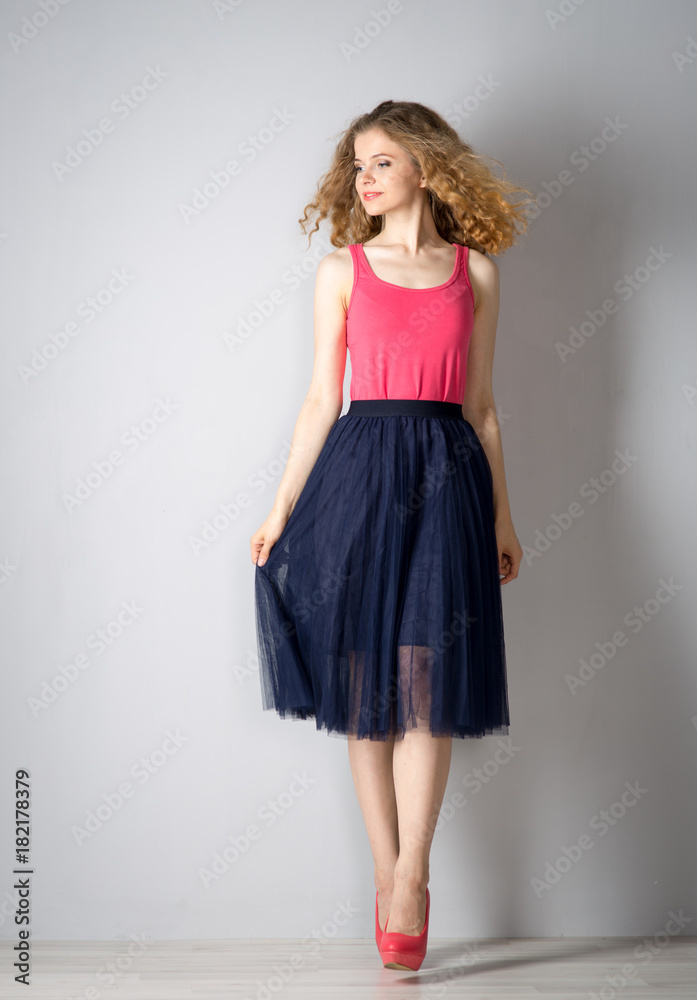 Young red-haired woman Young red-haired woman