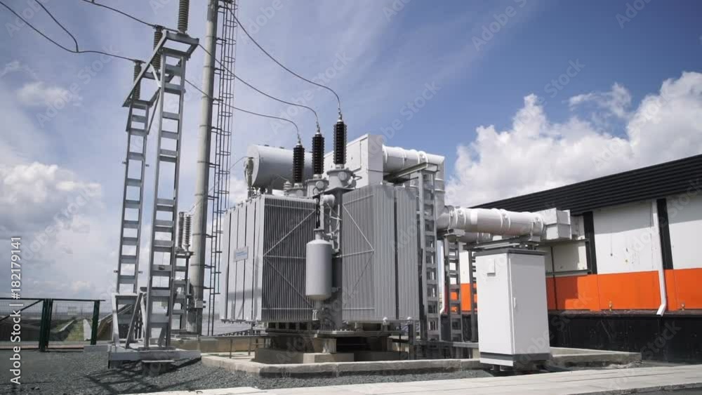 Transformer at power station
