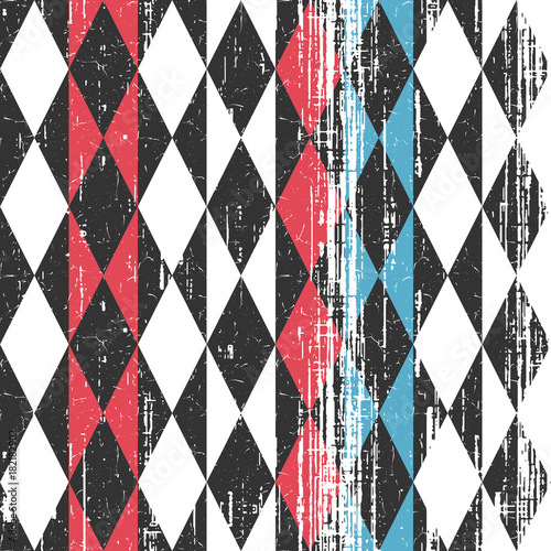 Grunge background with rombus. Vector