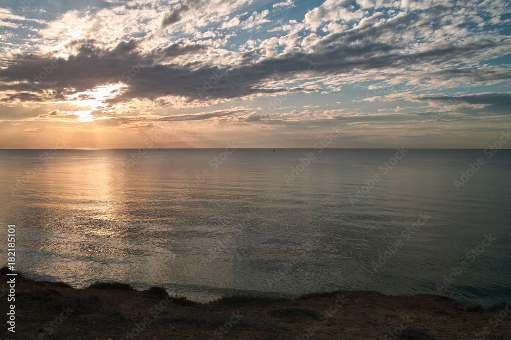 Obraz premium Autumn Mediterranean Sunset