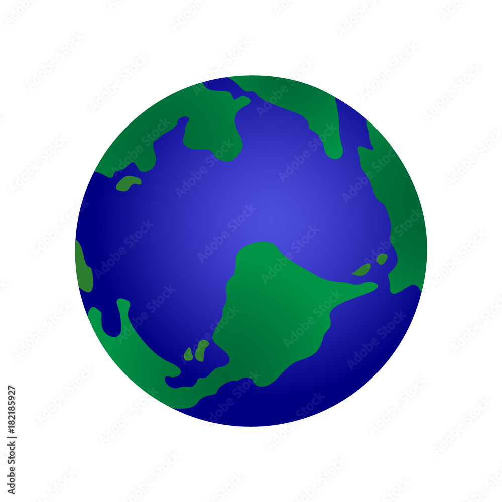 Vector planet earth icon. Vector planet earth icon.