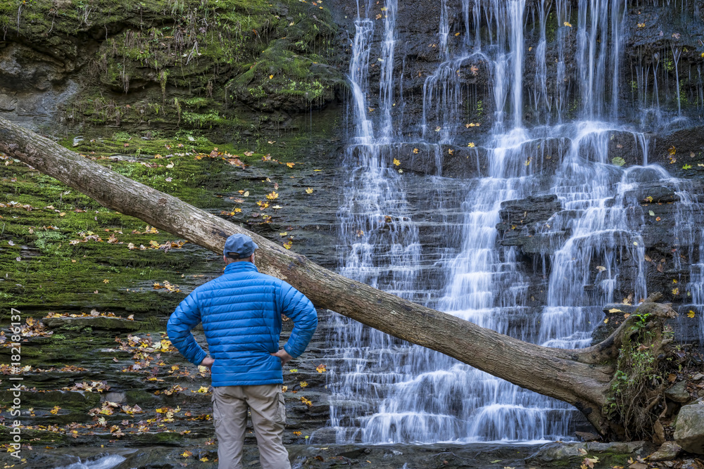 Obraz premium Jackson Falls at Natchez Trace Parkway