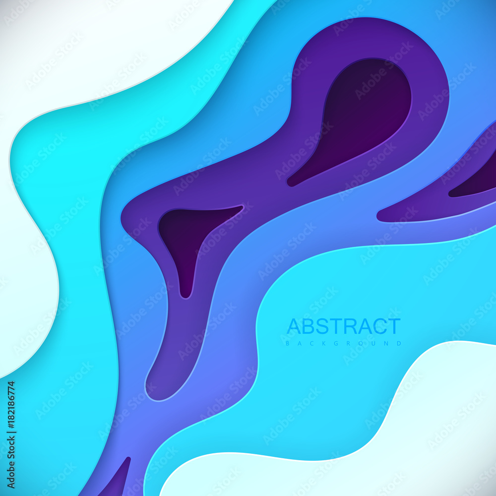 Abstract colorful background with paper curved layers. Abstract colorful background with paper curved layers.