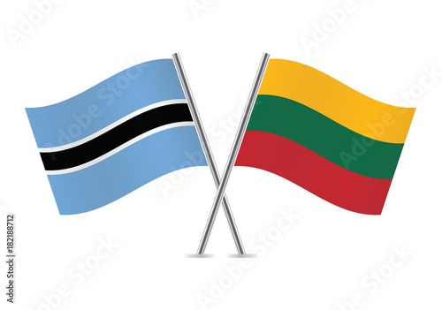 Botswana and Lithuania flags.Vector illustration. Free Download Botswana and Lithuania flags.Vector illustration. - GFXLoad