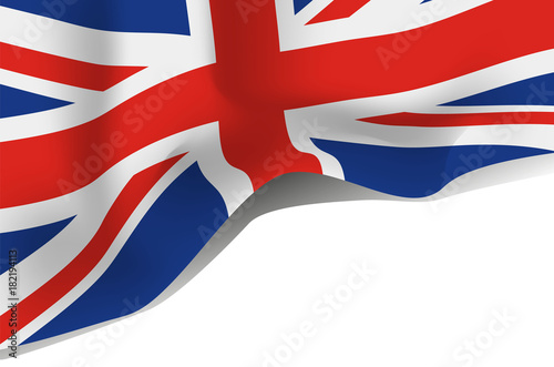 Great Britain flag, United Kingdom flag vector icon