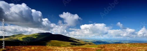 Shadows over Skiddaw Forest fells photo