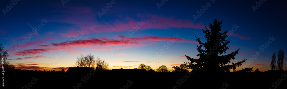 Sonnenaufgang über Altmittweida