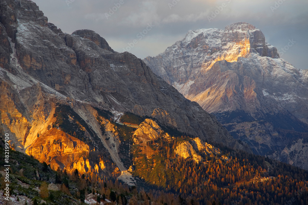 Sorapis in the Dolomites, Italy, Europe