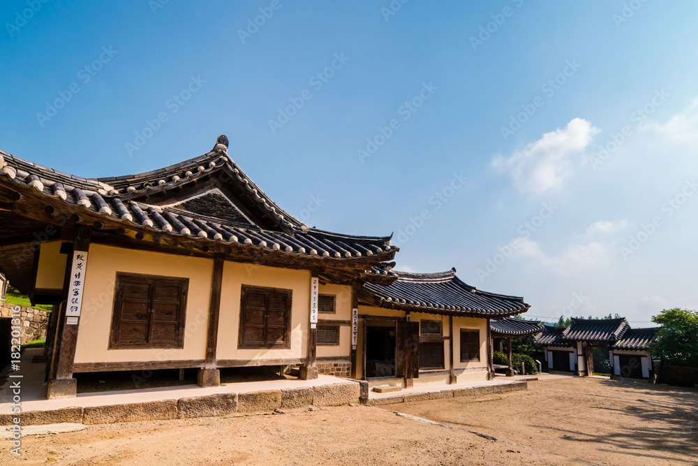 yesan-gun, Chungcheongnam-do, South Korea - August 31, 2017 : This is the birthplace of Kim Jeong-hui, a famous scholar of the Joseon Dynasty.
