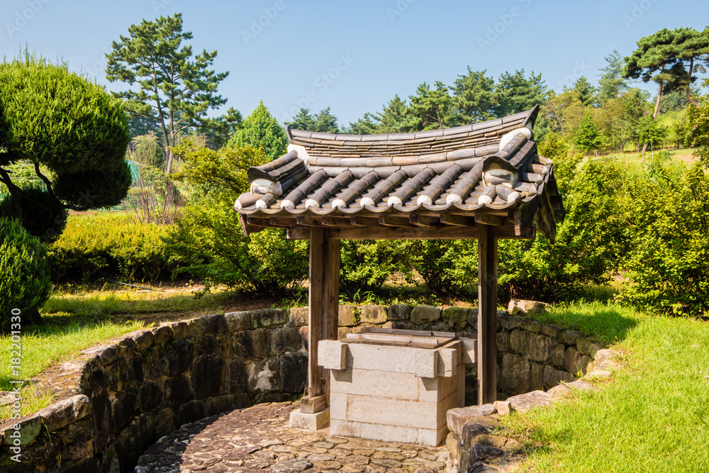 Fototapeta premium Traditional wells used by people in ancient times