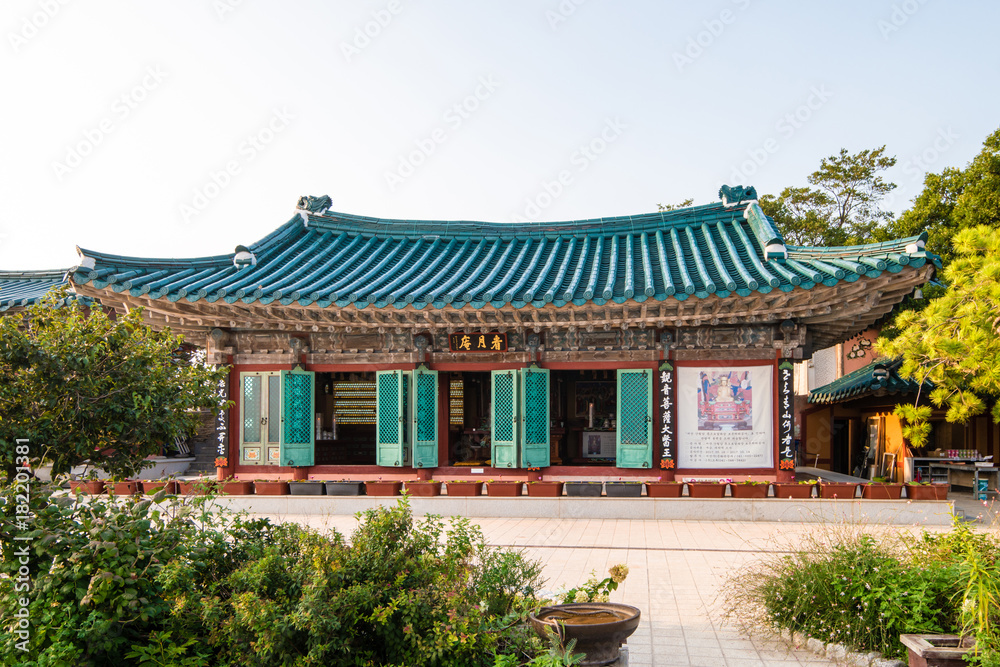 Seosan-si, Chungcheongnam-do, South Korea - Ganworam Hermitage in Seosan-si.