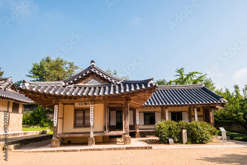 Fototapeta Naklejka Na Ścianę i Meble -  yesan-gun, Chungcheongnam-do, South Korea - August 31, 2017 : This is the birthplace of Kim Jeong-hui, a famous scholar of the Joseon Dynasty.