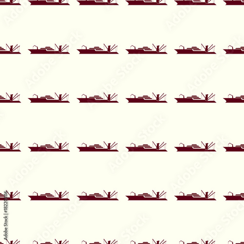 Sea transport vector illustration on a seamless pattern background