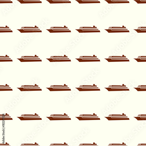 Sea transport vector illustration on a seamless pattern background