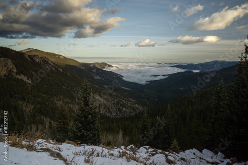 Foggy Valley in Colorado