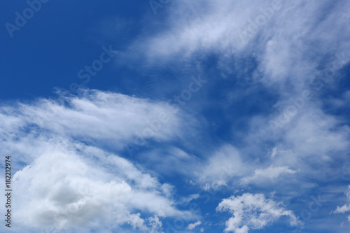 Cloud on blue sky in the daytime.