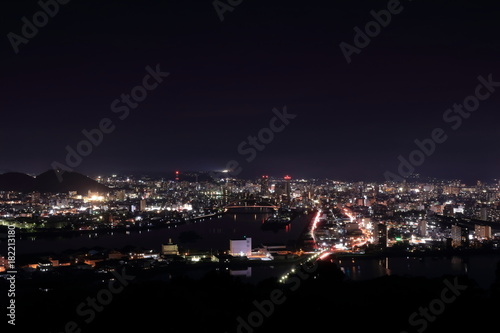 五台山展望台からの夜景 © mitumal 
