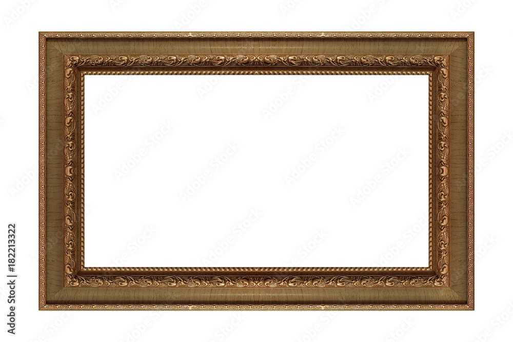 antique frame isolated on white background antique frame isolated on white background
