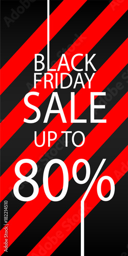 Black Friday sale inscription design template. Black Friday banner. Vector illustration