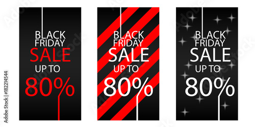 Black Friday sale inscription design template. Black Friday banner. Vector illustration