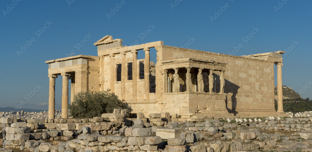 Parthenon temple in Acropolis Hill in Athens, Greece