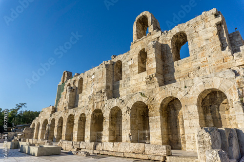 The Theater of Herod Atticus,in Athens, the capital of Greece