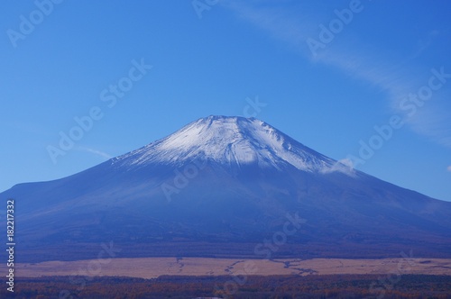 冬支度の富士山