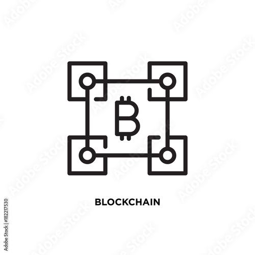 Blockchain vector icon