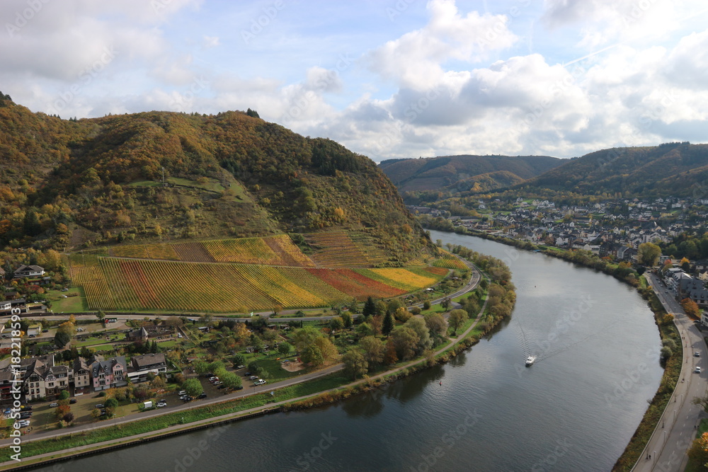 Panorama of the Mosel valley, Germany