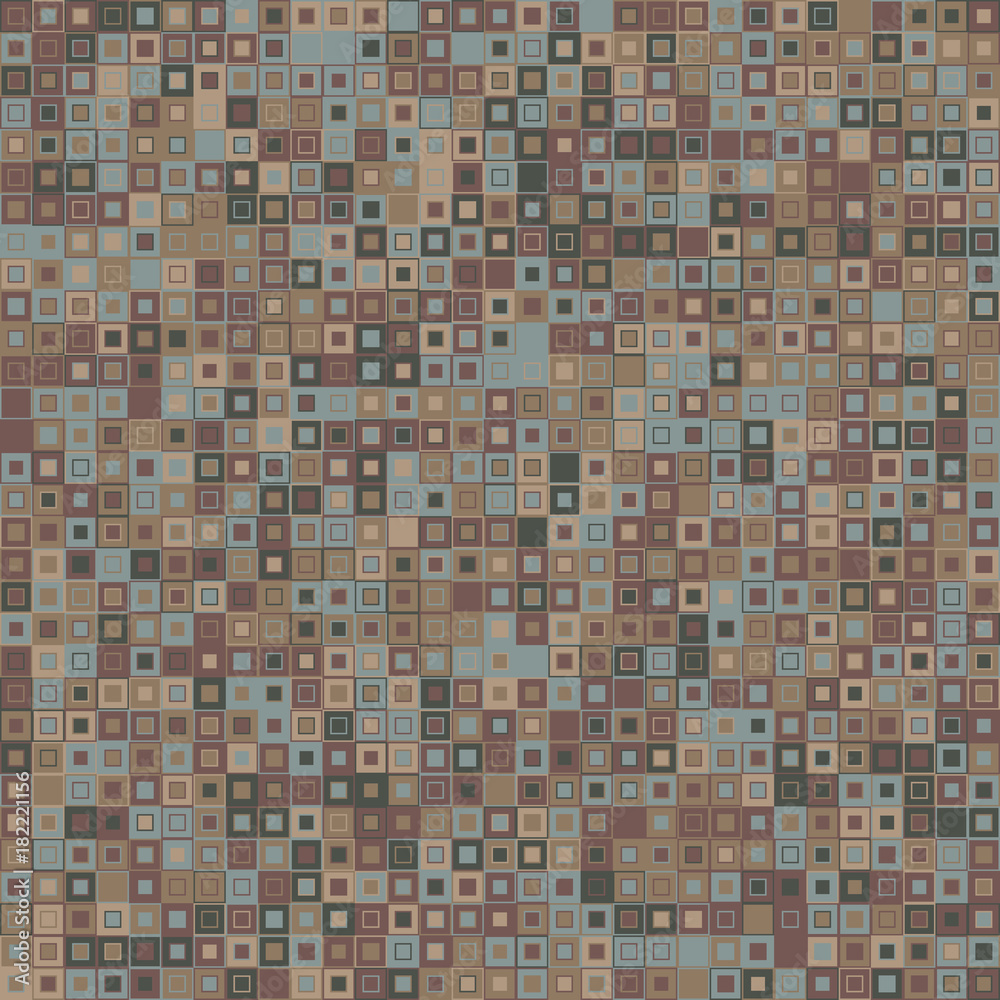 Fototapeta premium Geometric background, Texture of colored square elements, Graphic mosaic.