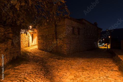 Old town in Berat castle in Berat, Albania