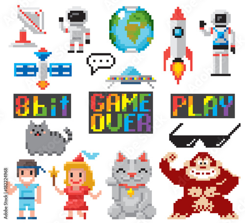 Symbols 8 bits game © bettiluna