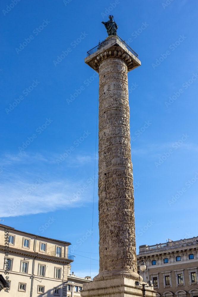 Marco Aurelio column in Rome, Italy
