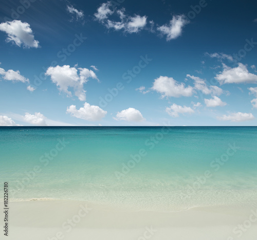 Beautiful sandy beach - tropical paradise