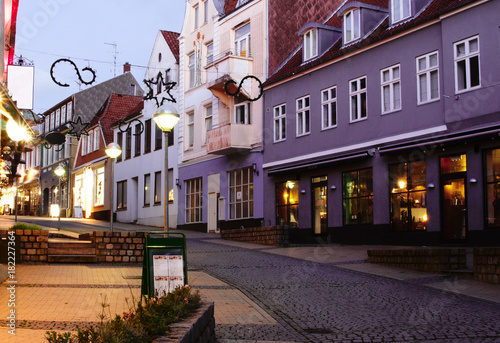 Old street in Sonderborg, Southern Denmark