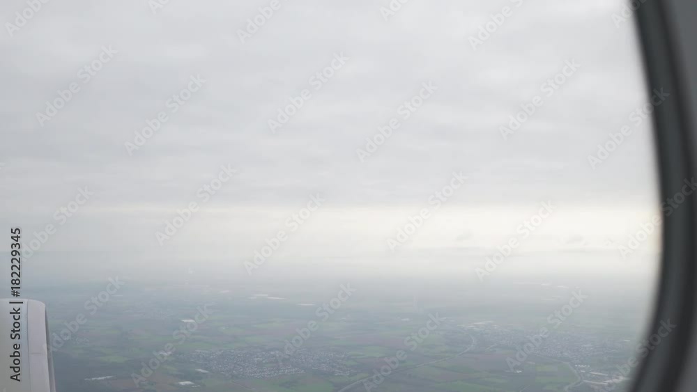 Aerial view from plane window of lands near frankfurt Aerial view from plane window of lands near frankfurt