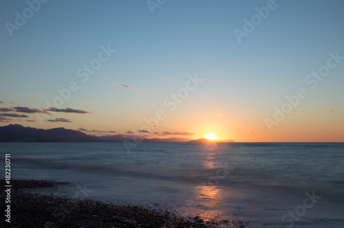 Fototapeta Naklejka Na Ścianę i Meble -  Sunset at the Sicily beach 3