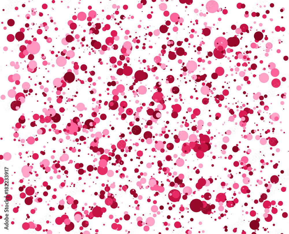 Abstract Red, Pink Circles background.