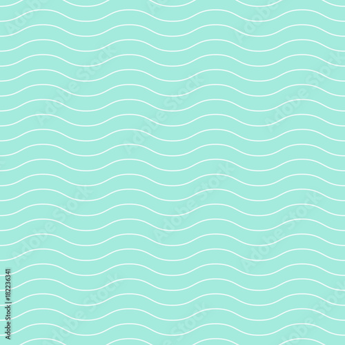 Turquoise or light blue wavy pattern simple